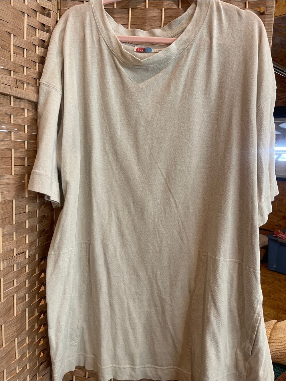 Free People Men's Short-Sleeve Tee in Light Tan